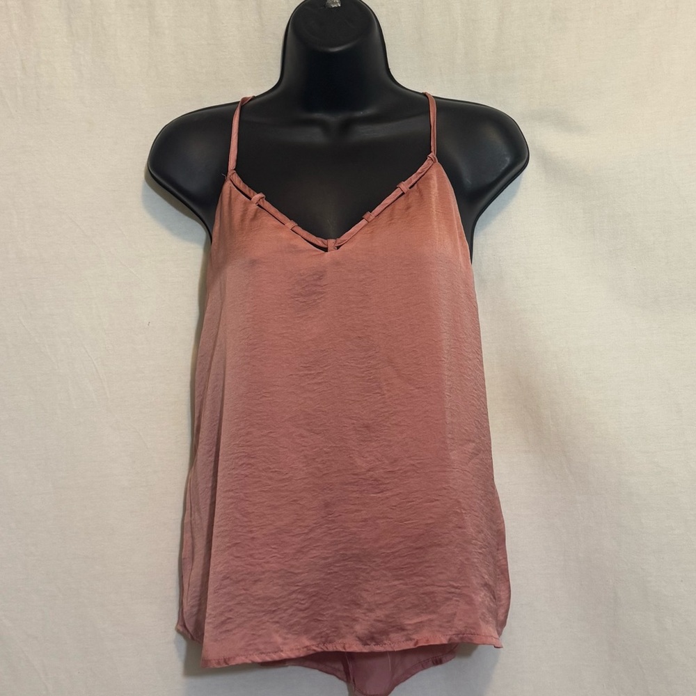 E-7 Madeline & Monroe Pink Summer‎ Pullover Tank Top Size S